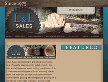 Tablet Screenshot of llsawmill.com